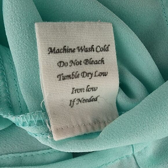 MINE WOMEN'S SHEER BUTTON DOWN SILVER EMBELLISHED BUTTONS OPEN BACK SIZE SMALL - Picture 5 of 7